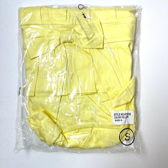 Yellow high low skirt - Picture 3 of 6